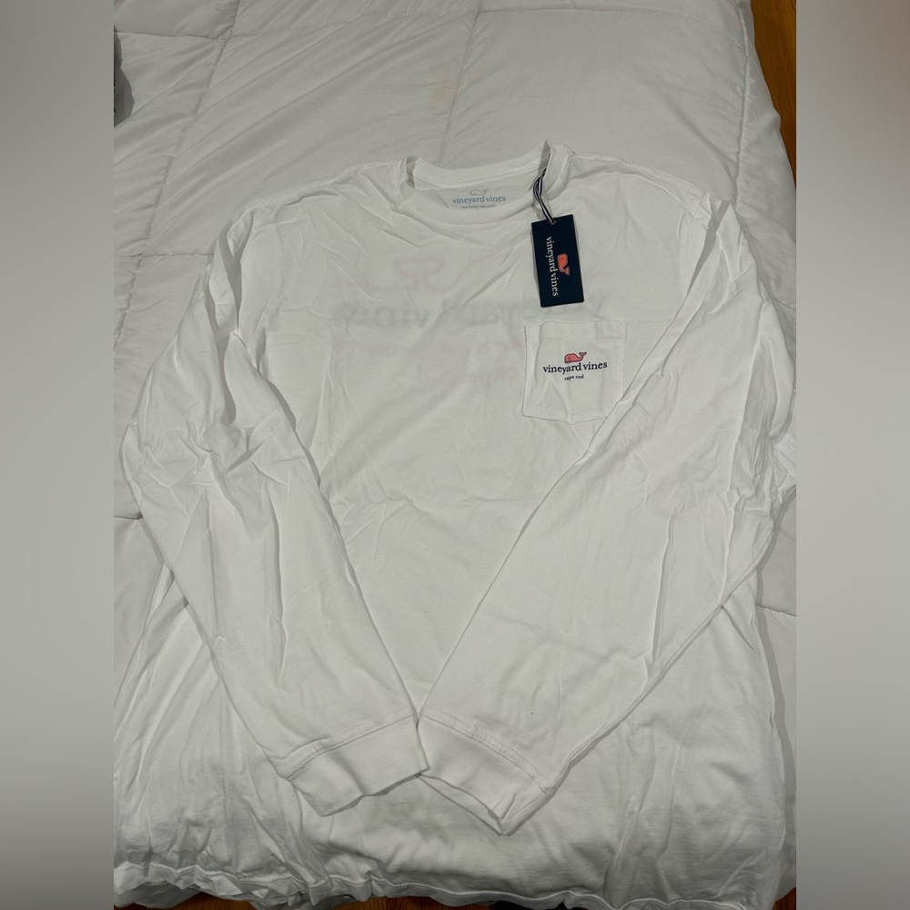 NWT Vineyard Vines long sleeve cotton Cape Cod tee, size Large